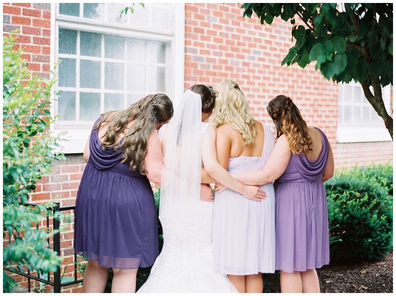 bridesmaids purple dresses wedding Tennessee