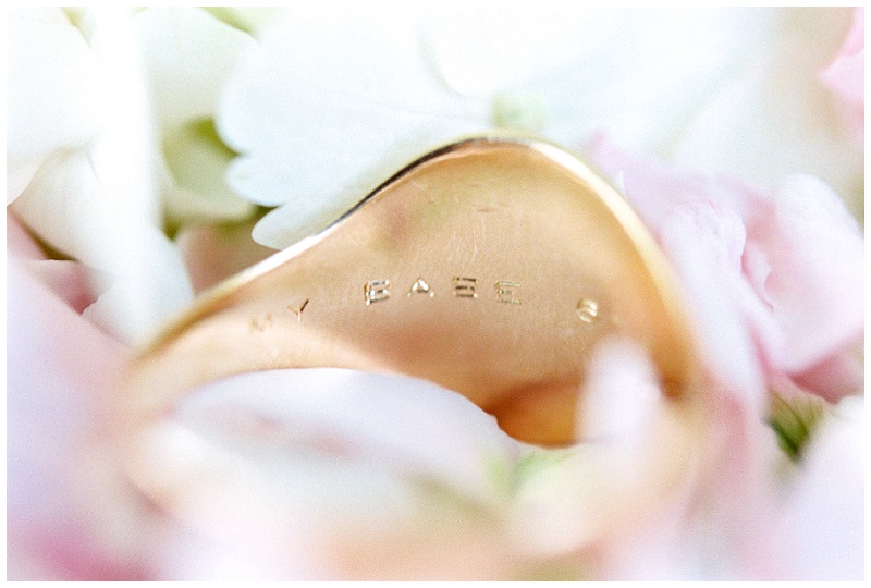 wedding ring engraving captured by a Chattanooga photographer
