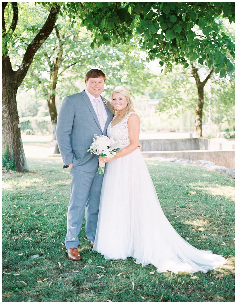 bride and groom sunset photos Chattanooga