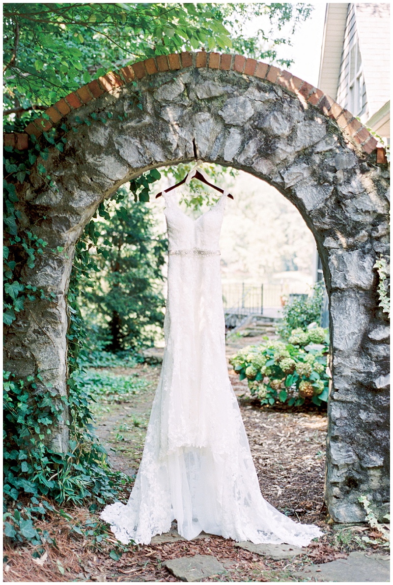 bride dress detail Dalton GA wedding