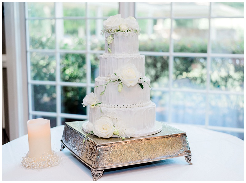 cake details at Dalton GA wedding