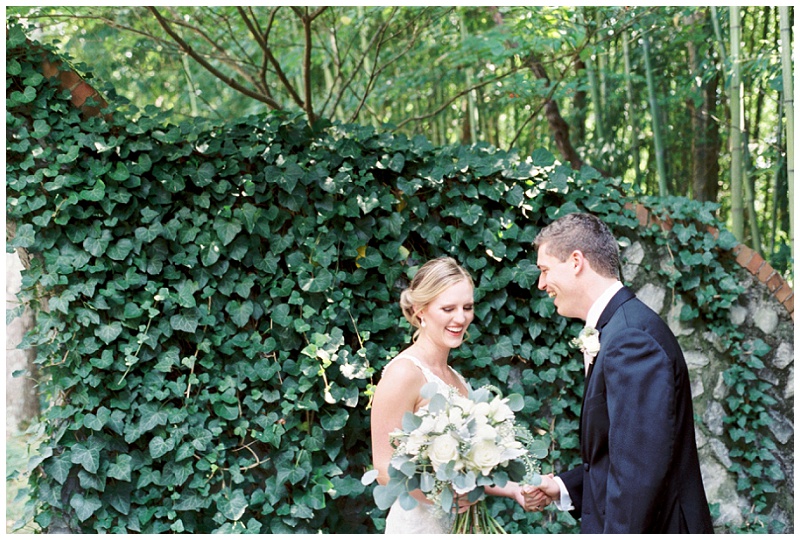 newlywed first look joyful portraits Dalton Georgia