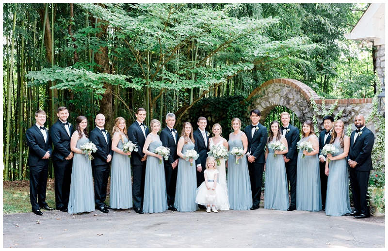 large wedding party Dalton Georgia
