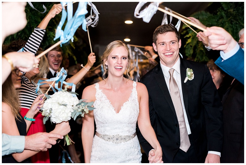 wedding exit celebration Dalton GA country club wedding