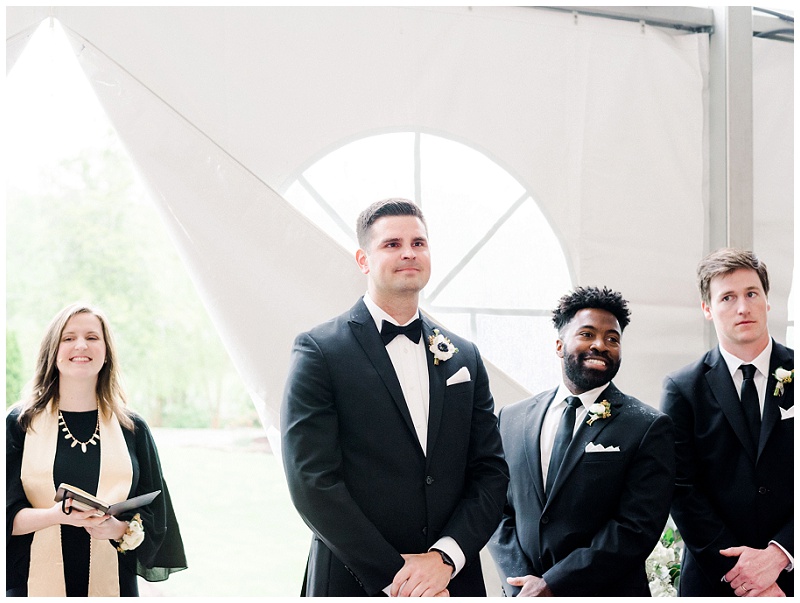 outdoor garden wedding ceremony Knoxville TN