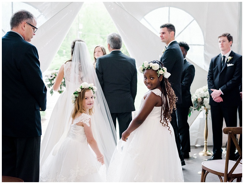 garden wedding ceremony flower girls Tennessee