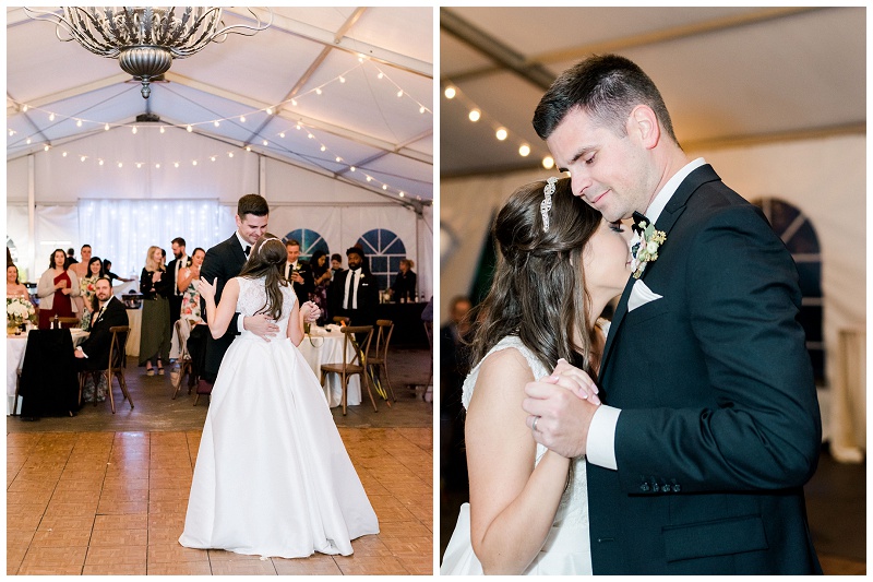 bride and groom first dance Knoxville