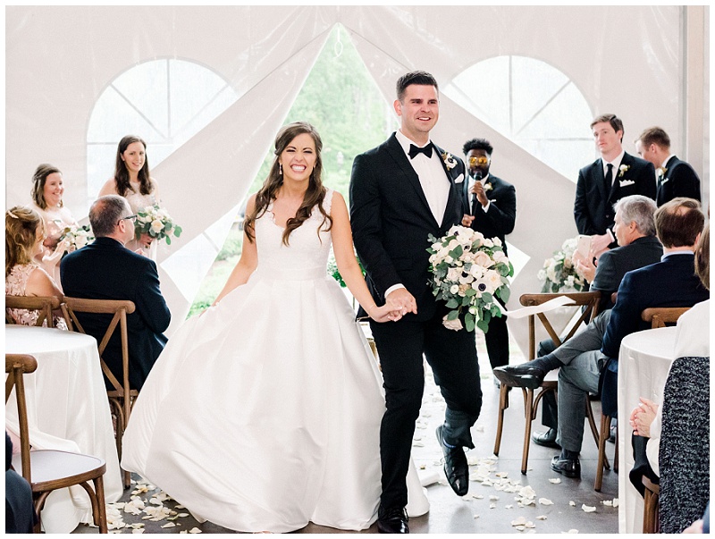 bride and groom emotional garden wedding ceremony
