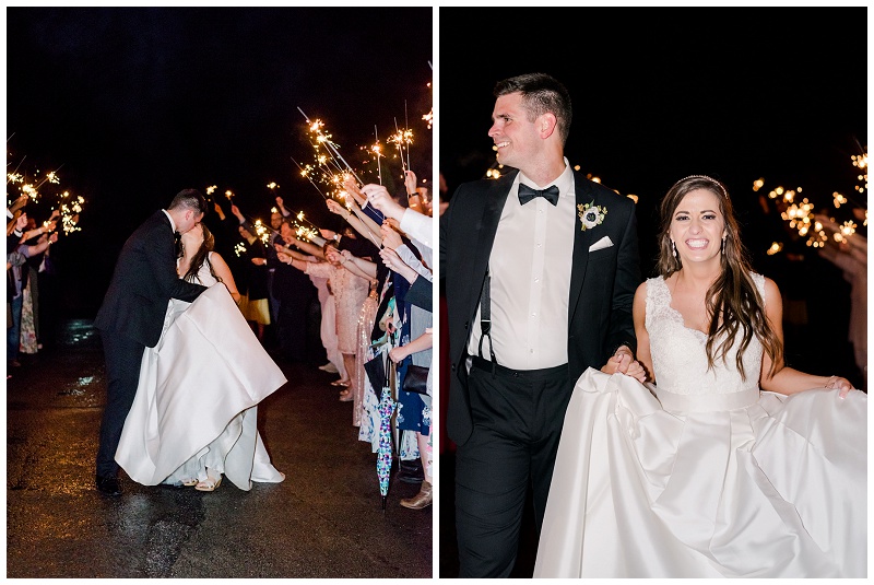 wedding bride and groom exit celebration Knoxville TN