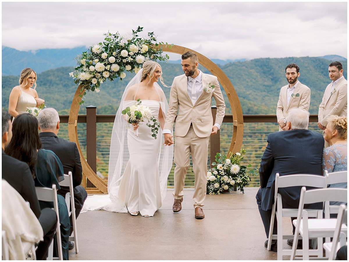 ceremony wide shot Smoky Mountains ceremony wide shot Smoky Mountains