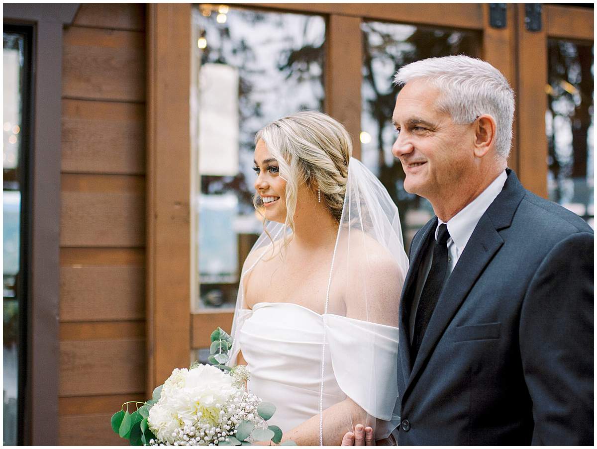 bride walking down aisle Smoky Mountains bride walking down aisle Smoky Mountains