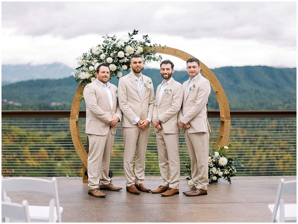 groomsmen group photo Pigeon Forge TN wedding groomsmen group photo Pigeon Forge TN wedding