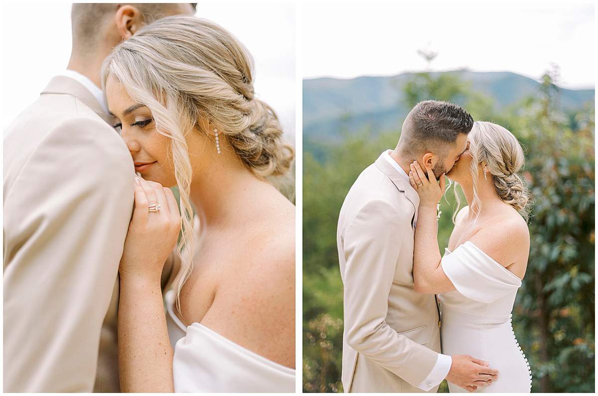 joyful newlyweds Smoky Mountain wedding joyful newlyweds Smoky Mountain wedding