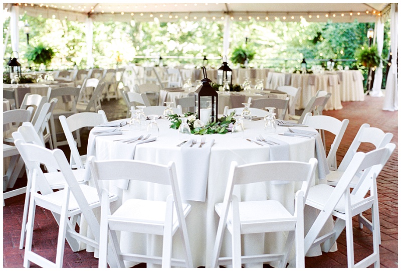 reception decor lilac gray Chattanooga