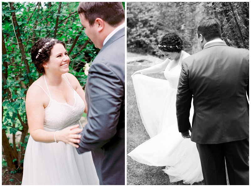 first look portraits Chattanooga TN wedding
