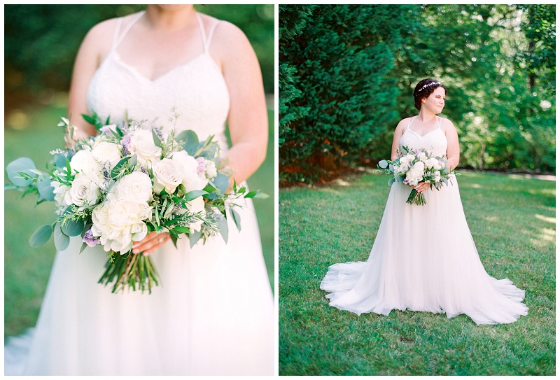bride holding bouquet Chattanooga TN wedding