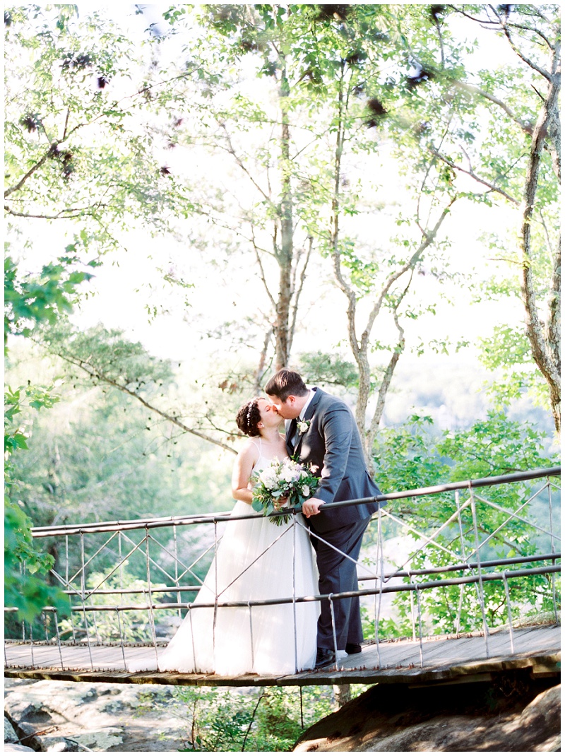 newlyweds celebrating Chattanooga wedding