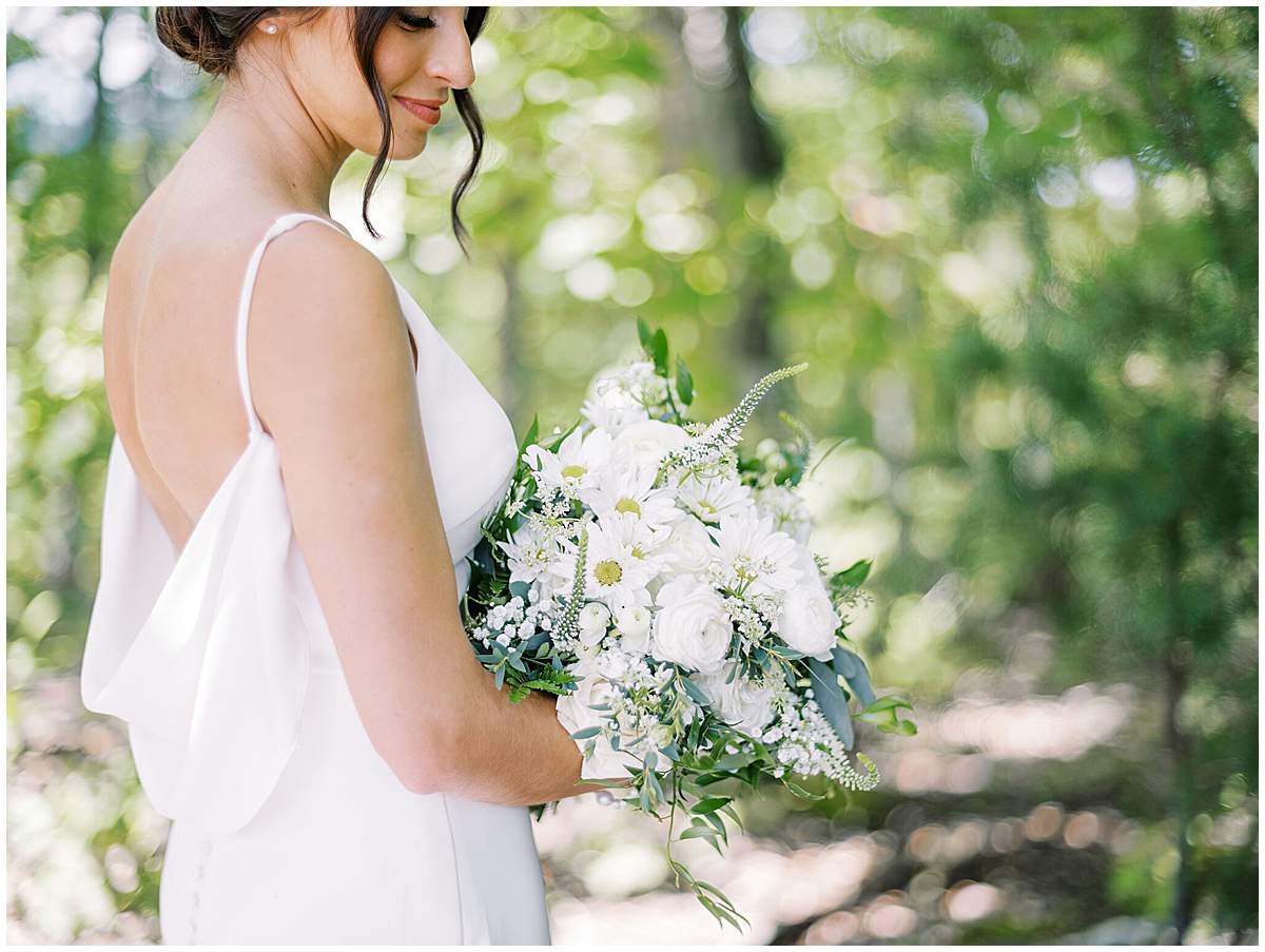sunset bridal portrait Smoky Mountains