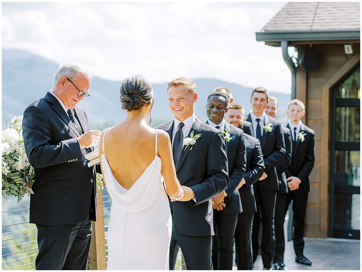 groom reaction ceremony Tennessee