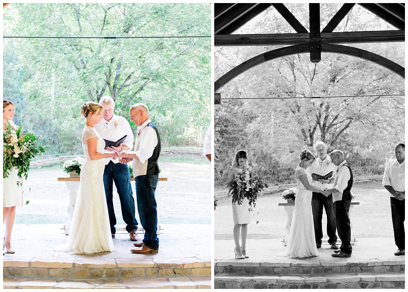 exchanging vows stone chapel Tennessee