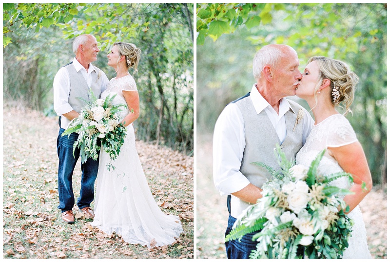 bride and groom portraits Sevierville TN wedding