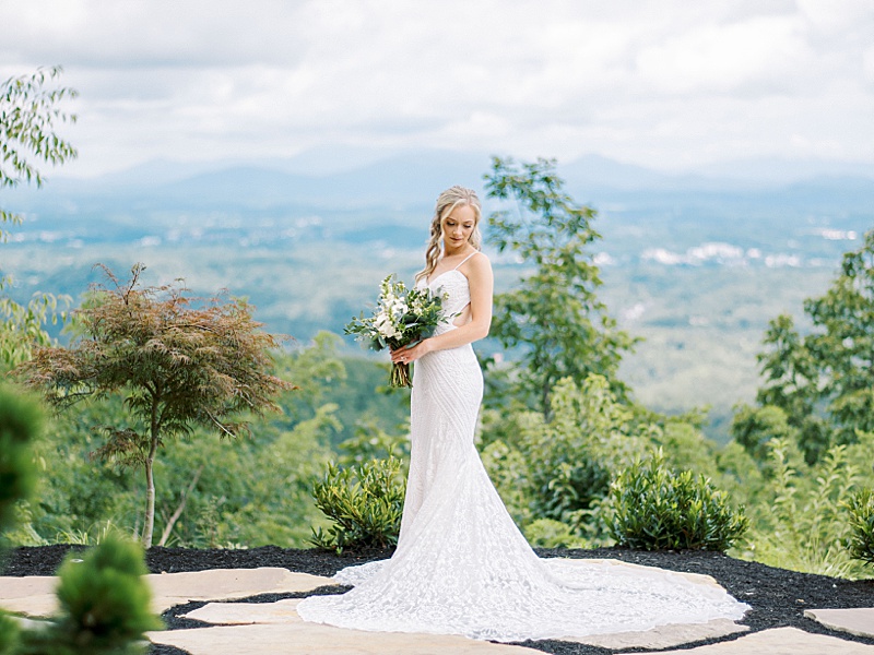 bridal photos overlooking the mountains in Sevierville TN bridal photos overlooking the mountains in Sevierville TN