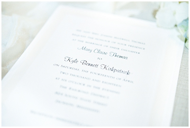 invitation suite wedding Jackson MS