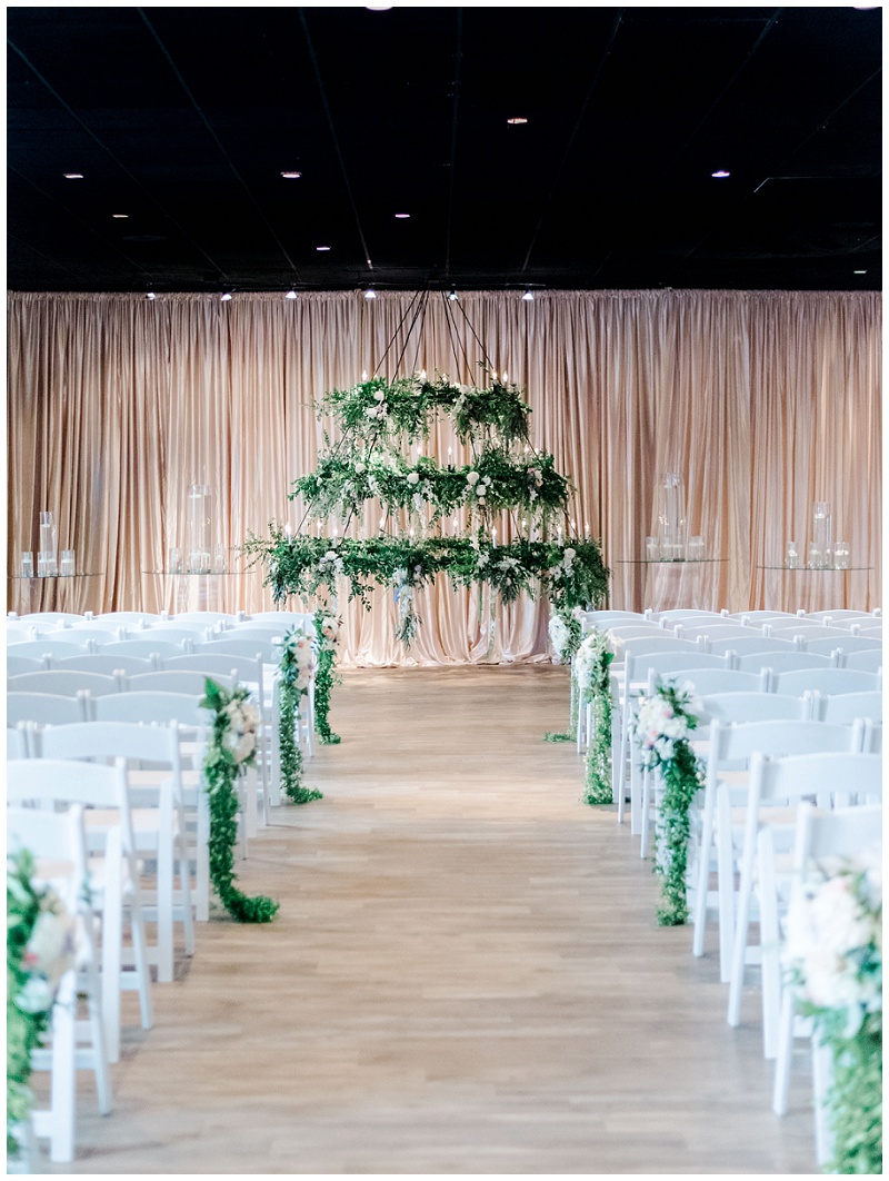 reception floral centerpieces at a jackson ms wedding