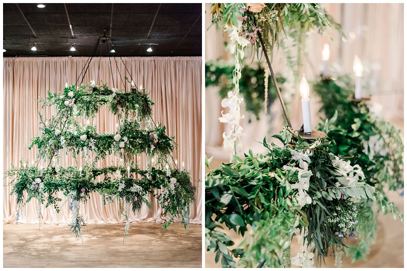 wedding ceremony arbor at Railroad District Jackson MS