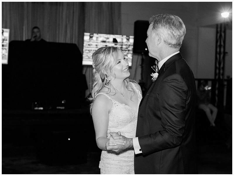 bride dancing with father candid wedding moments