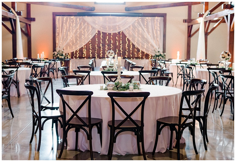 rustic barn reception design