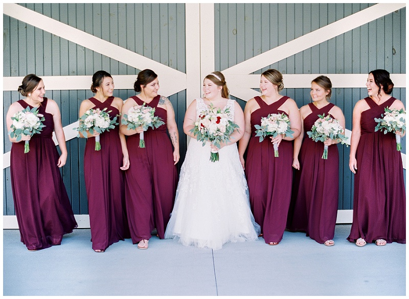 modern bridal party photography