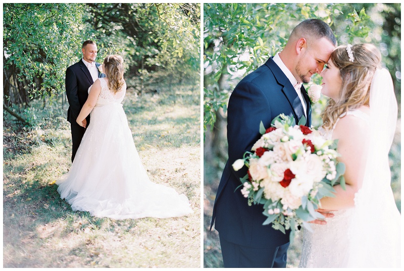 barn wedding couple portraits Kentucky