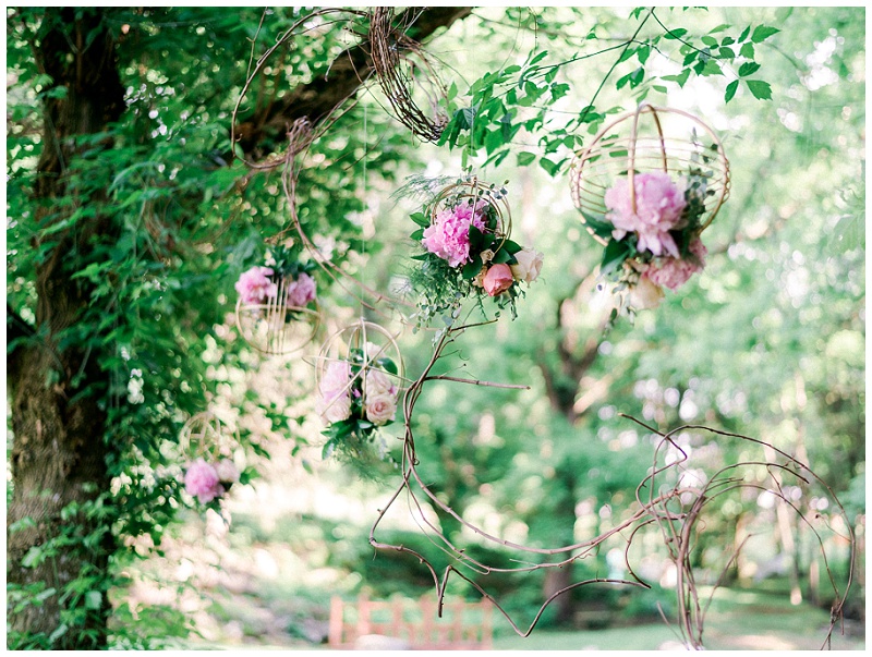 elegant rustic wedding detail styling