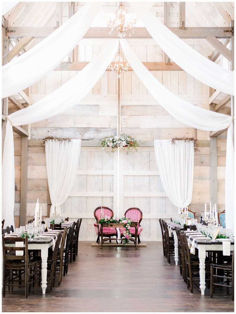 rustic reception decor Tennessee wedding