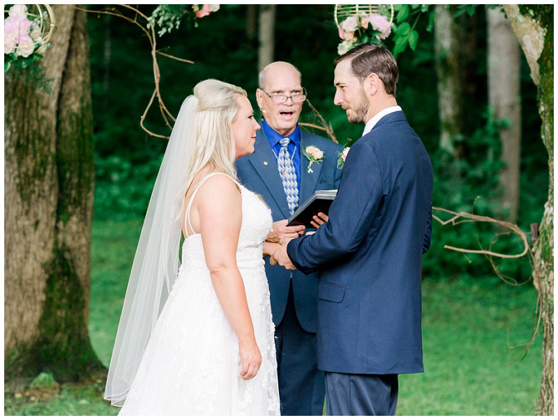 wedding ceremony Side Porch Johnson City TN