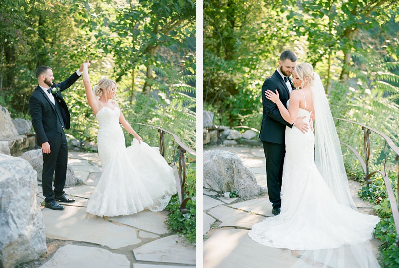 waterfall wedding couple photos Tennessee waterfall wedding couple photos Tennessee