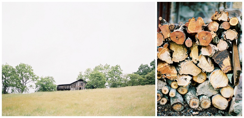 rustic cabin wedding details Virginia mountains