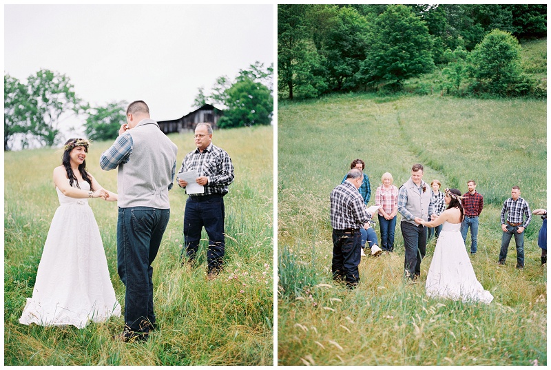 small ceremony countryside Virginia