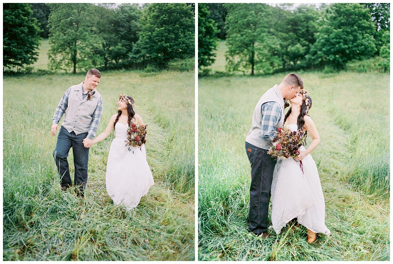 outdoor wedding couple portraits Virginia