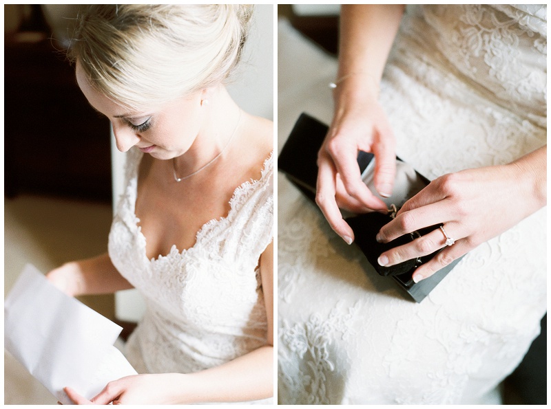 wedding morning prep Villa Nove Vineyards