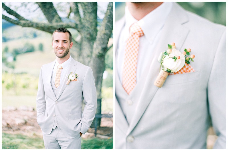 groom portraits Villa Nove Vineyards