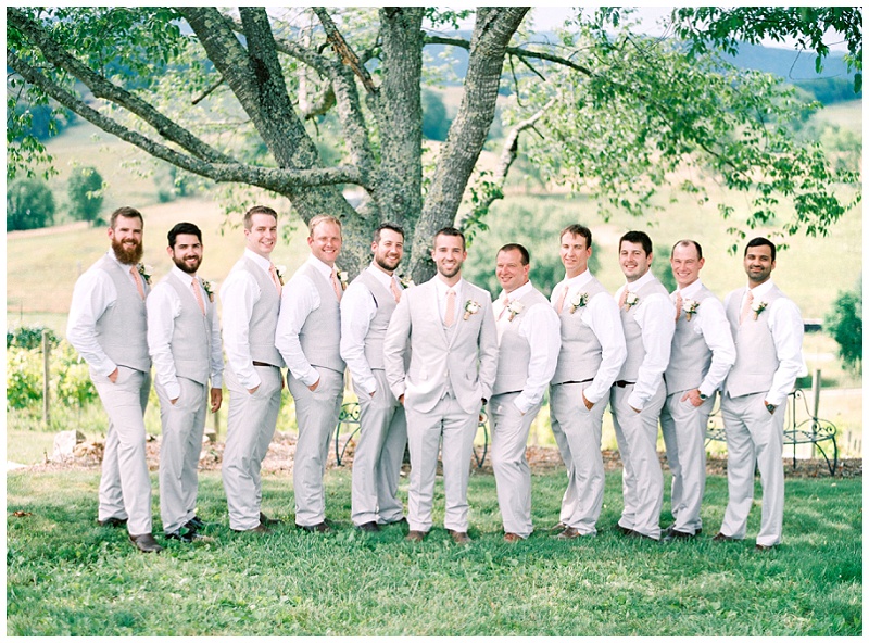 groomsmen portraits rustic wedding TN
