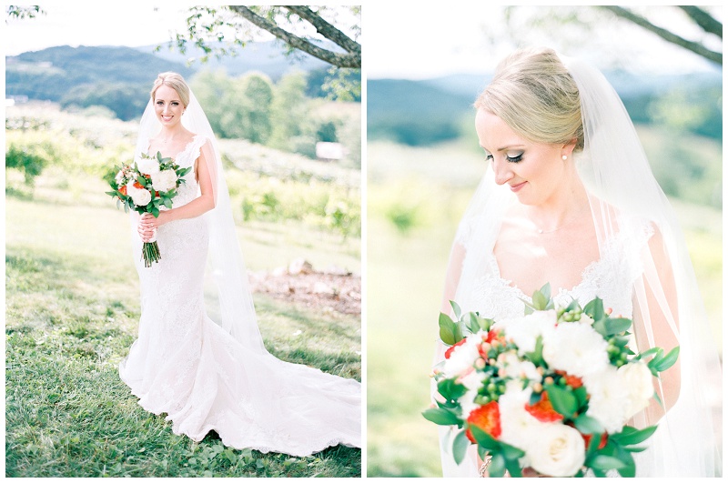 bride portraits rustic wedding TN