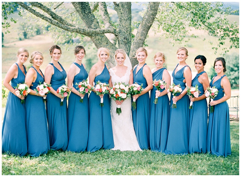 bridesmaids and groomsmen Butler TN wedding