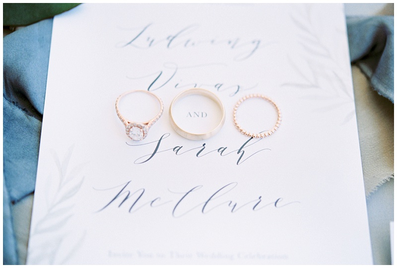 floral details vineyard wedding North Carolina