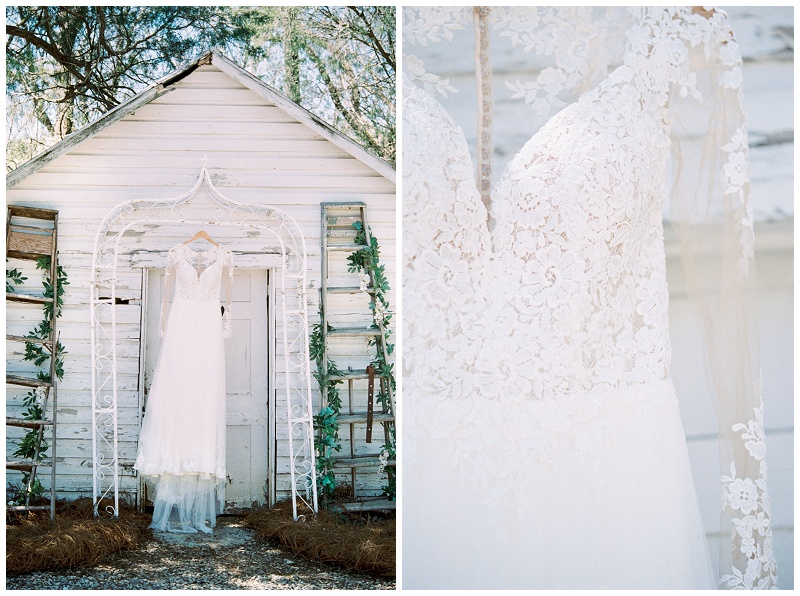 vineyard wedding dress photography NC