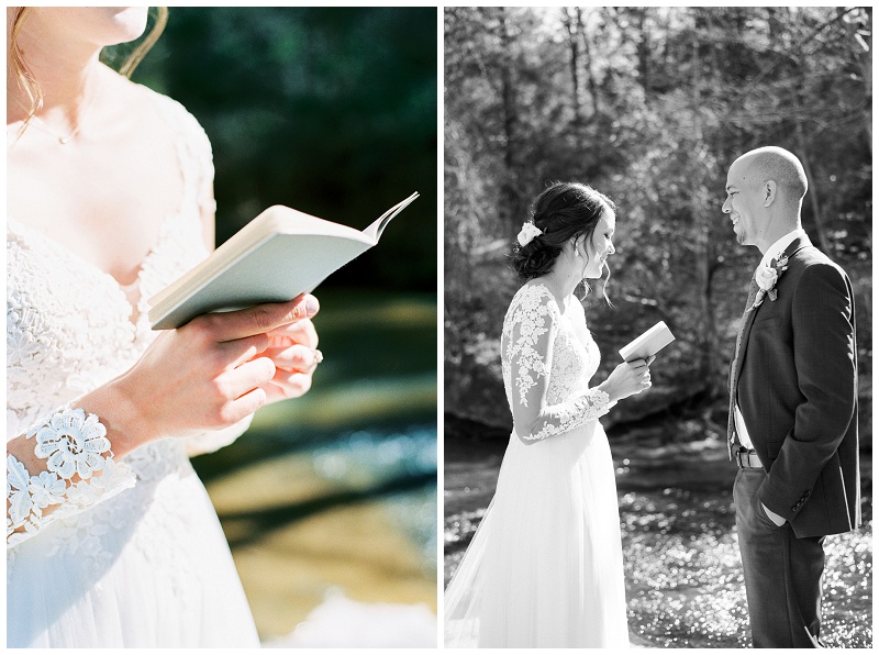 intimate couple first look moments North Carolina