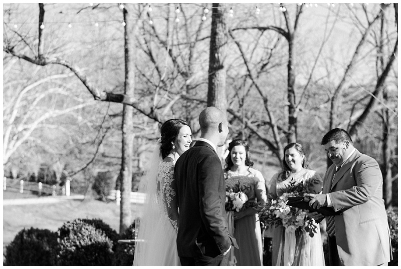 outdoor vineyard ceremony Iron Station NC