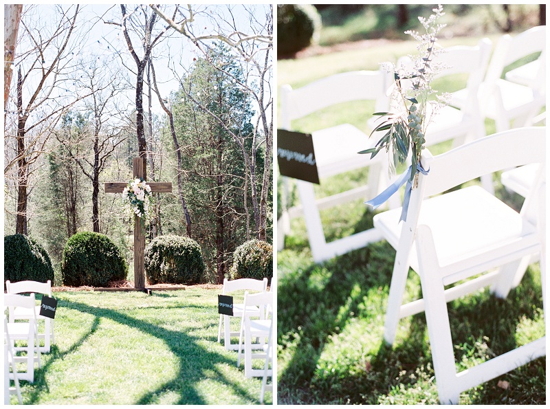 Vesuvius Vineyard wedding ceremony NC